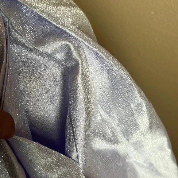 LuLus stunning 🤩 purple sparkle maxi dress with pockets size M - Picture 4 of 9